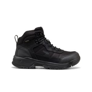 Men's Skokie Waterproof Work Boot (Soft Toe) | Black/Black