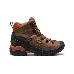 Men's Pittsburgh Energy 6 Waterproof Boot (Soft Toe)  |  Cascade Brown/Black